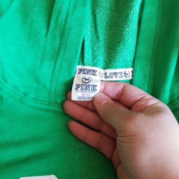 VICTORIA SECRET PINK| LEOPARD HOODIE SZ M - Picture 2 of 3